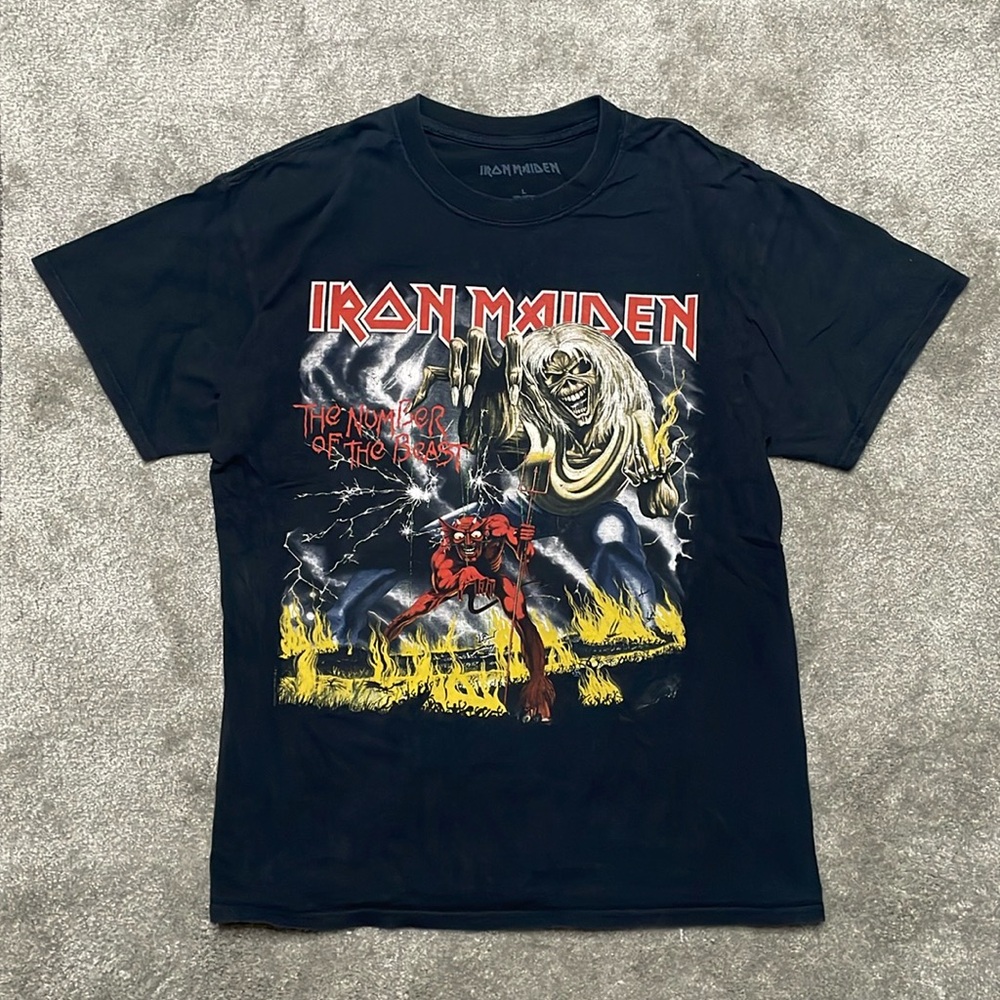 2011 Iron Maiden Graphic Print Band Tee